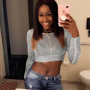 Crop long sleeve shirt (Small)